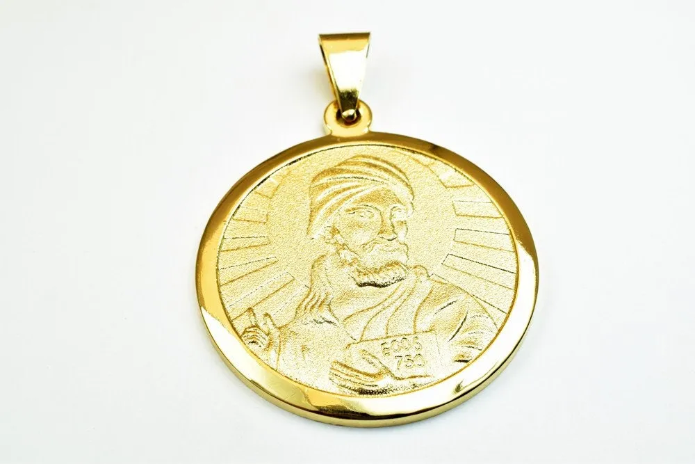 18K as Gold Filled* Pendant Charm Size 52x40mm With Matte Touch as Gold Filled* Pendant For Jewelry Making GP101