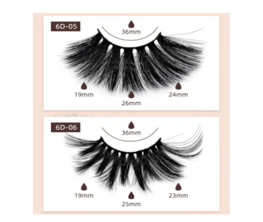 6D Mink Lashes #6D10 -  MQO 50 pcs