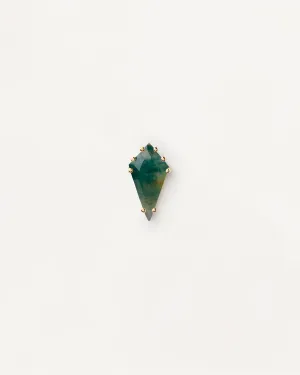 Akiro Moss Agate Single Earring