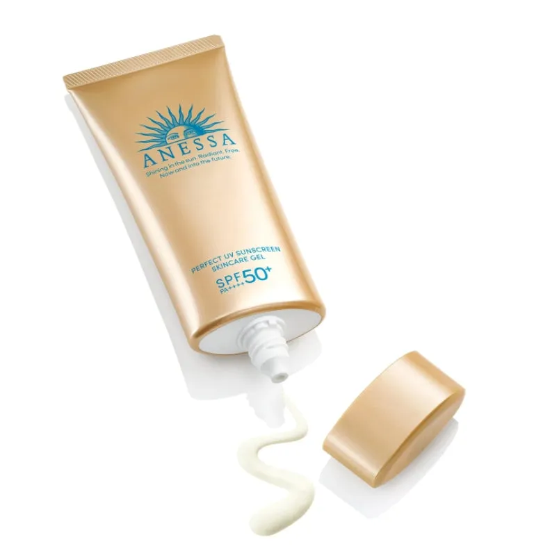 Anessa Perfect UV Sunscreen Skincare Gel N SPF50  PA     90g Facial Sunblock Makeup Base Moisture