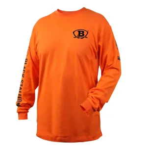 Baker's Gas Black Stallion FR Cotton Knit Long-Sleeve T-Shirt, Orange - TF2510-OR