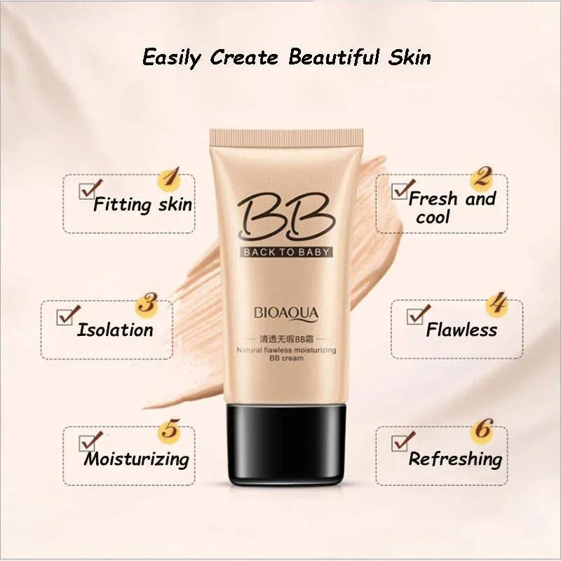 BIOAQUA Back To Baby Flawless Moisturizing BB Cream 40g-BQY9476