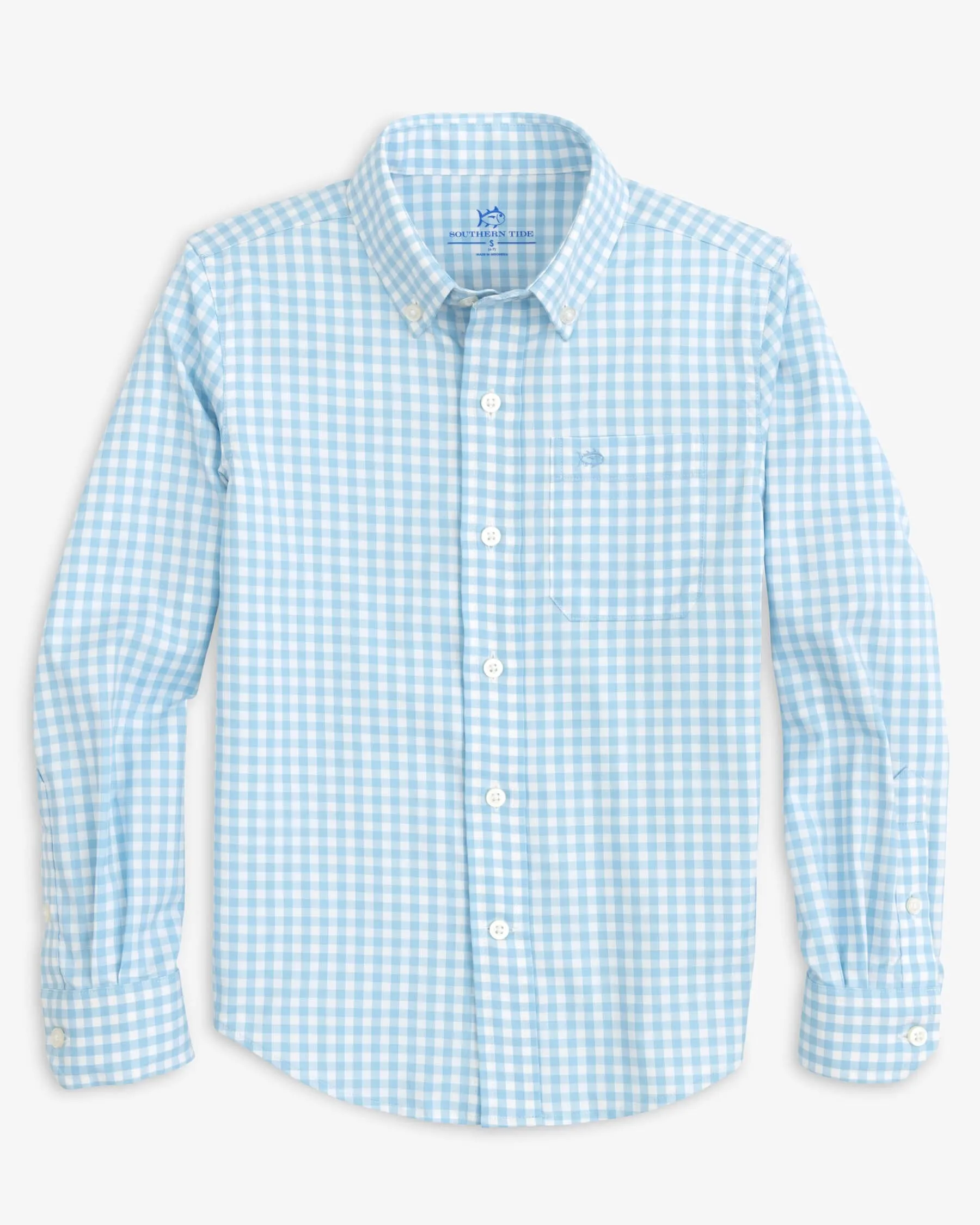 Boys Long Sleeve Hartwell Plaid Sport Shirt