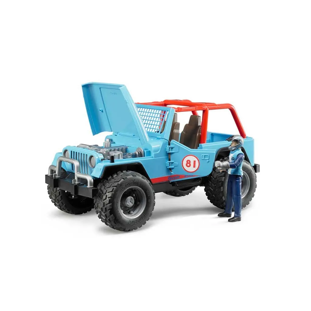 Bruder Jeep Cross Country Racer with Driver - Car Toys for Kids