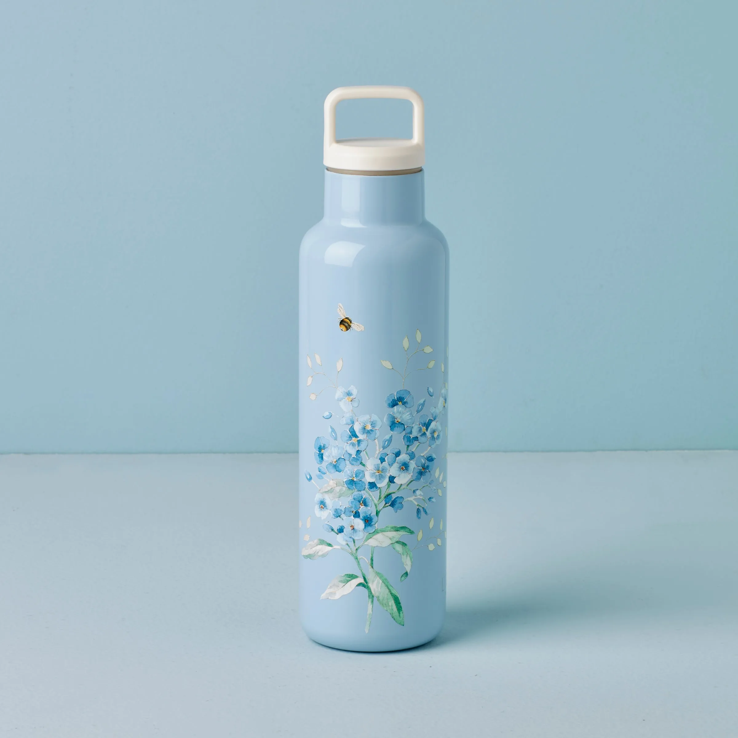 Butterfly Meadow Light Blue Insulated Water Bottle