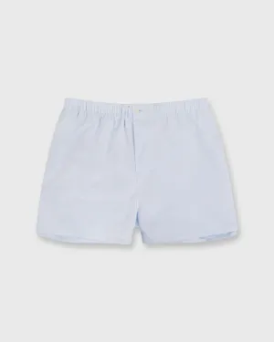 Button-Front Boxer Short in Sky Poplin