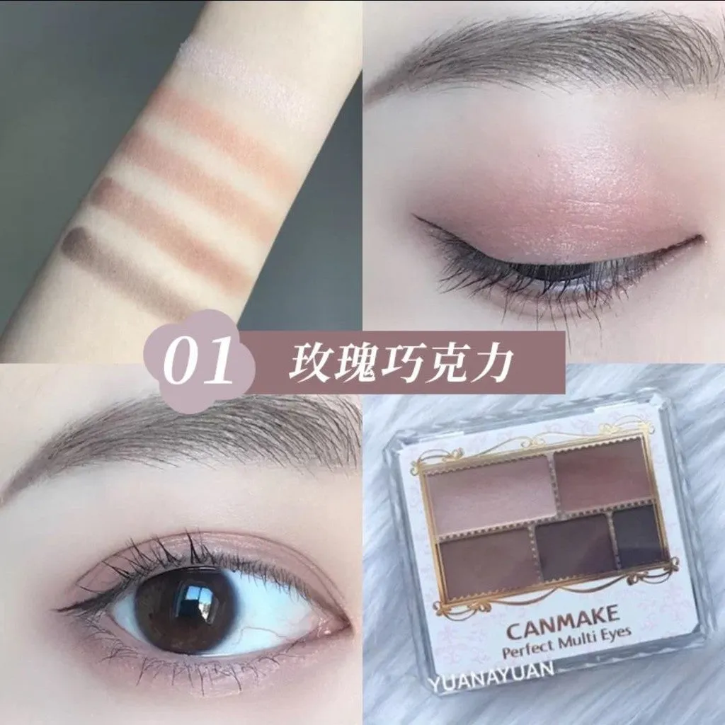 CANMAKE Perfect Multi Eyes #01 Rose Brown