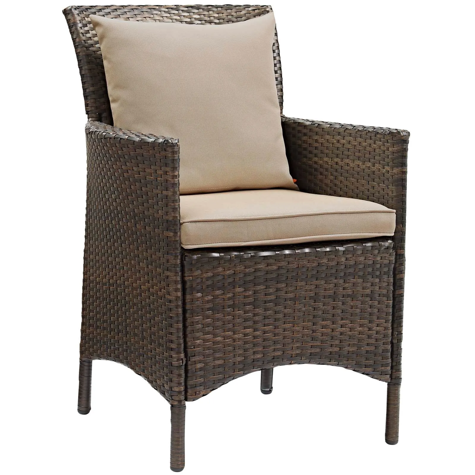 Conduit 5 Piece Outdoor Patio Wicker Rattan Set by Modway