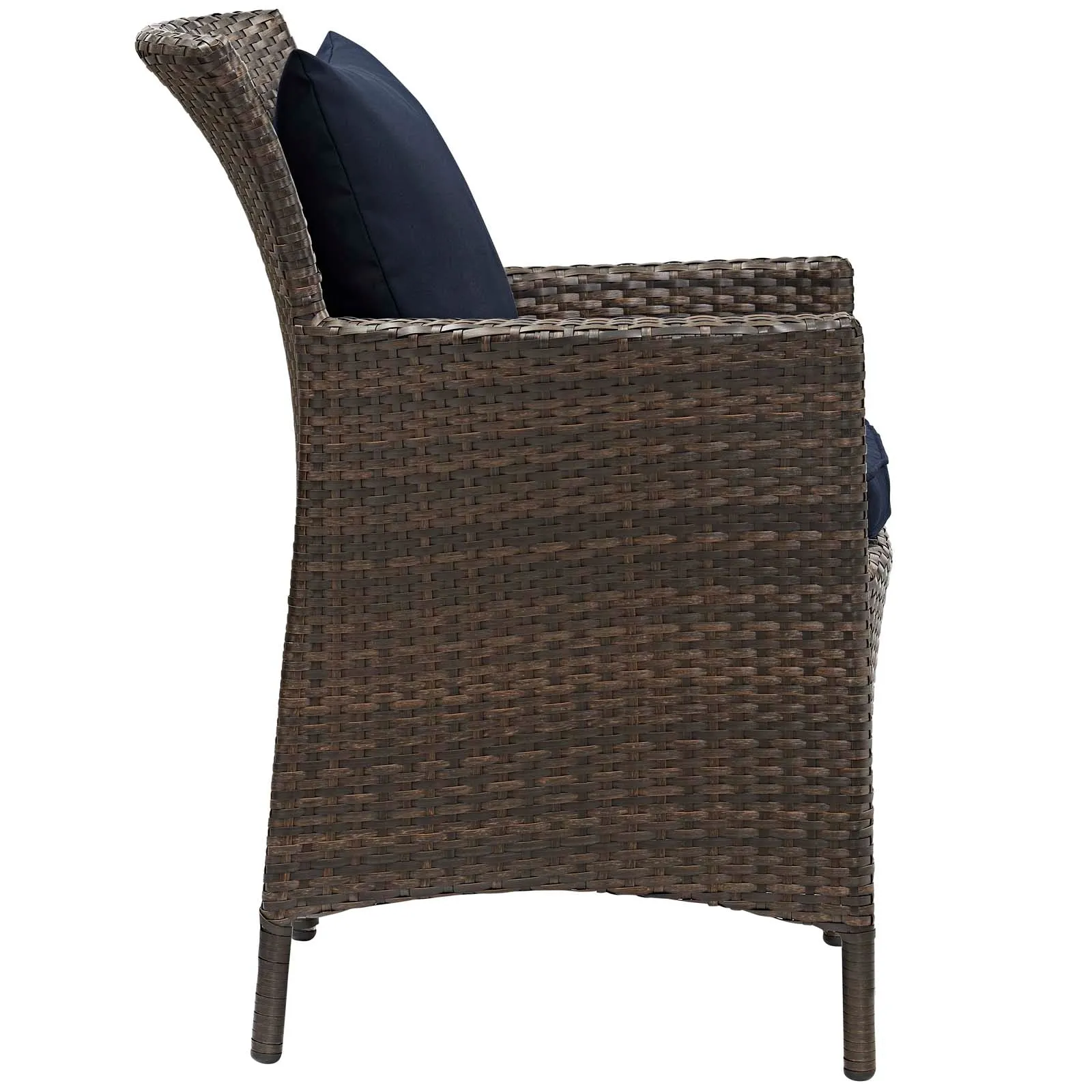 Conduit 5 Piece Outdoor Patio Wicker Rattan Set by Modway