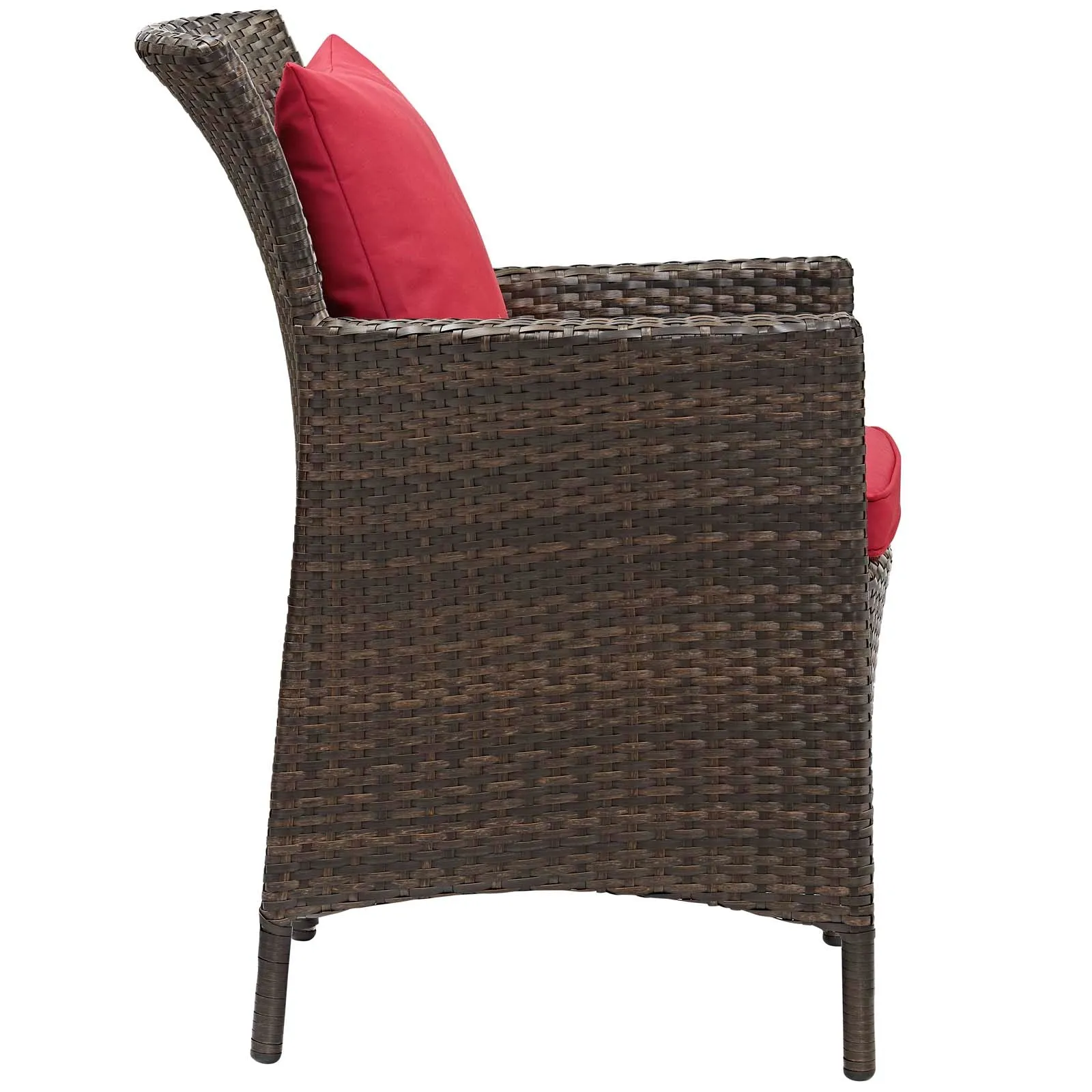 Conduit 5 Piece Outdoor Patio Wicker Rattan Set by Modway