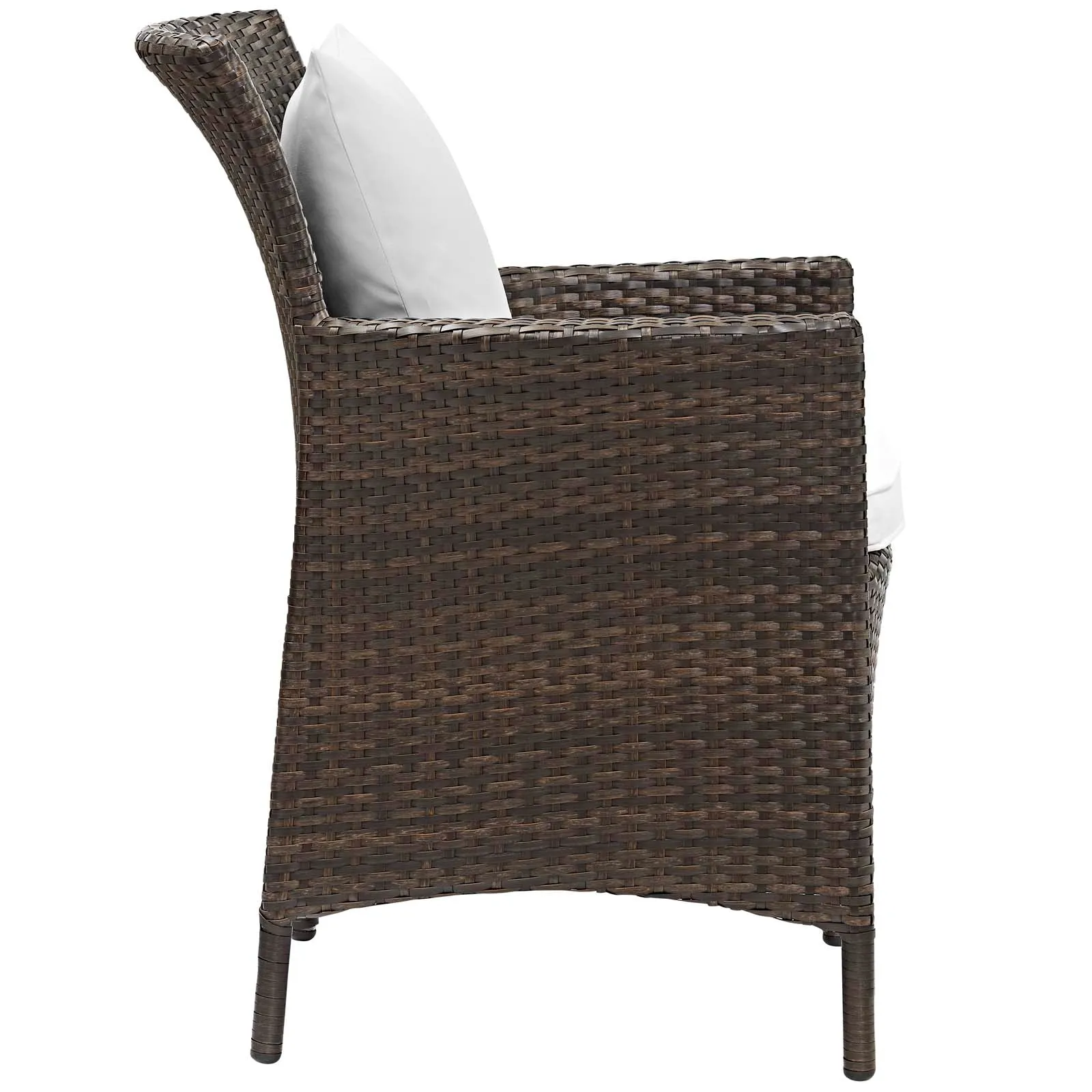 Conduit 5 Piece Outdoor Patio Wicker Rattan Set by Modway