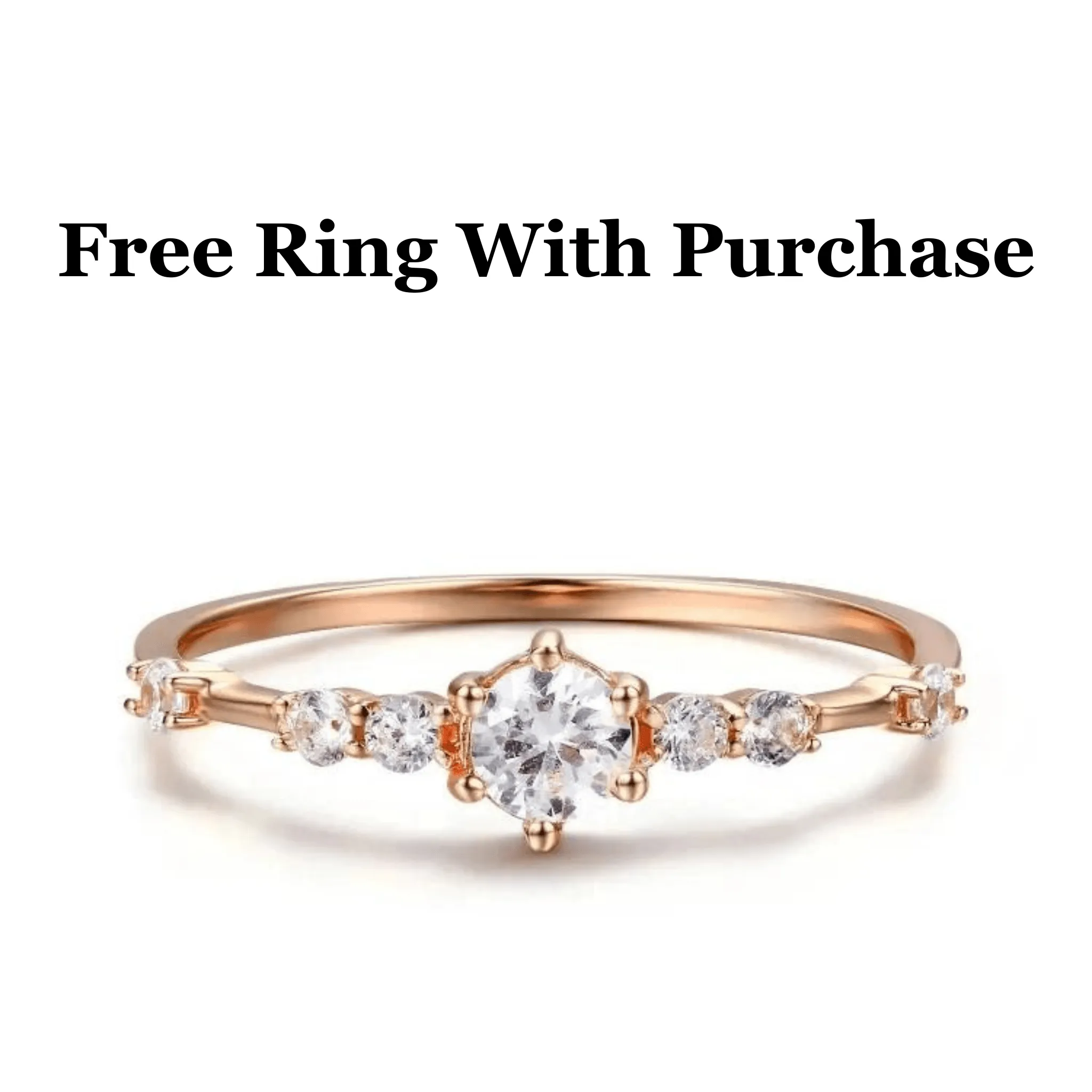 Diamond Teardrop 10K Rose Gold Solitaire Ring