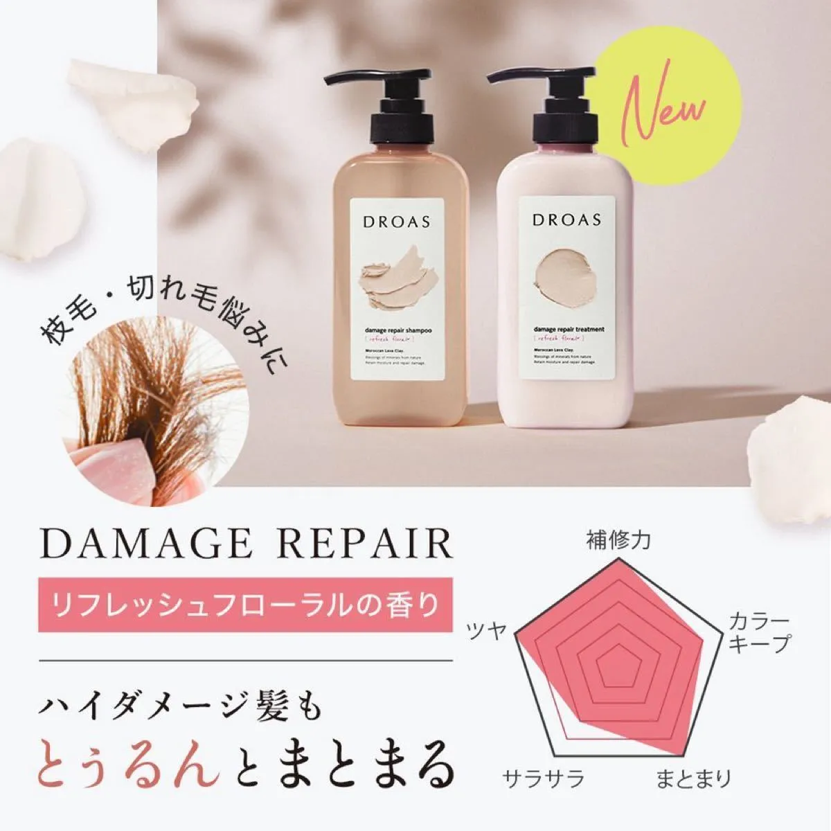 DROAS Damage Repair Shampoo (Breezy Sabon) 400ml