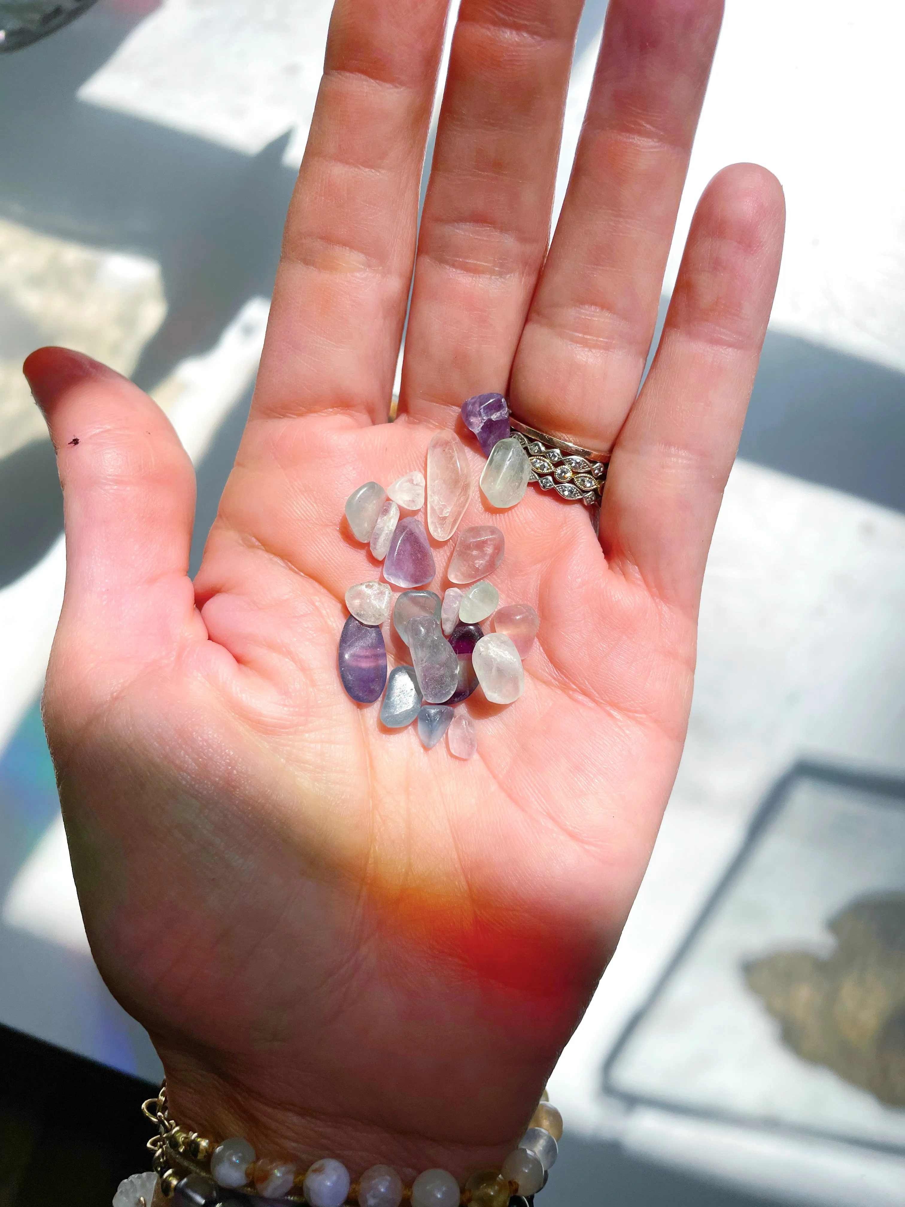 Fluorite Chip Bottles