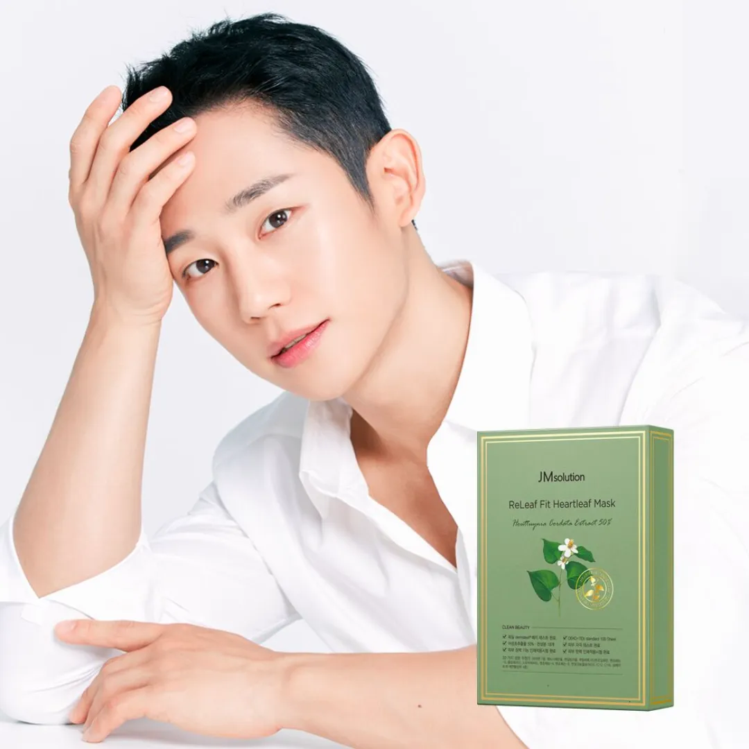 JM Solution ReLeaf Fir Heartleaf Masks Sensitive Skincare Soothing Moisture