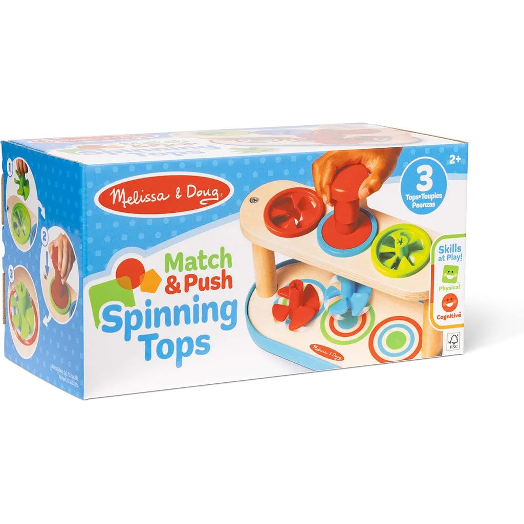 Match & Push Spinning Tops