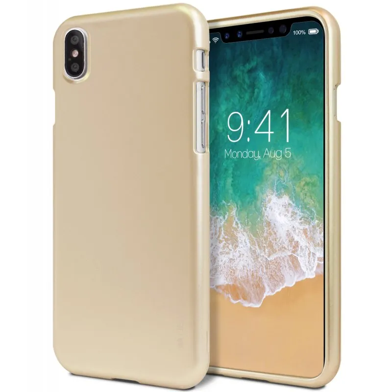 Mercury iJelly Metal Case for iPhone XR - Gold