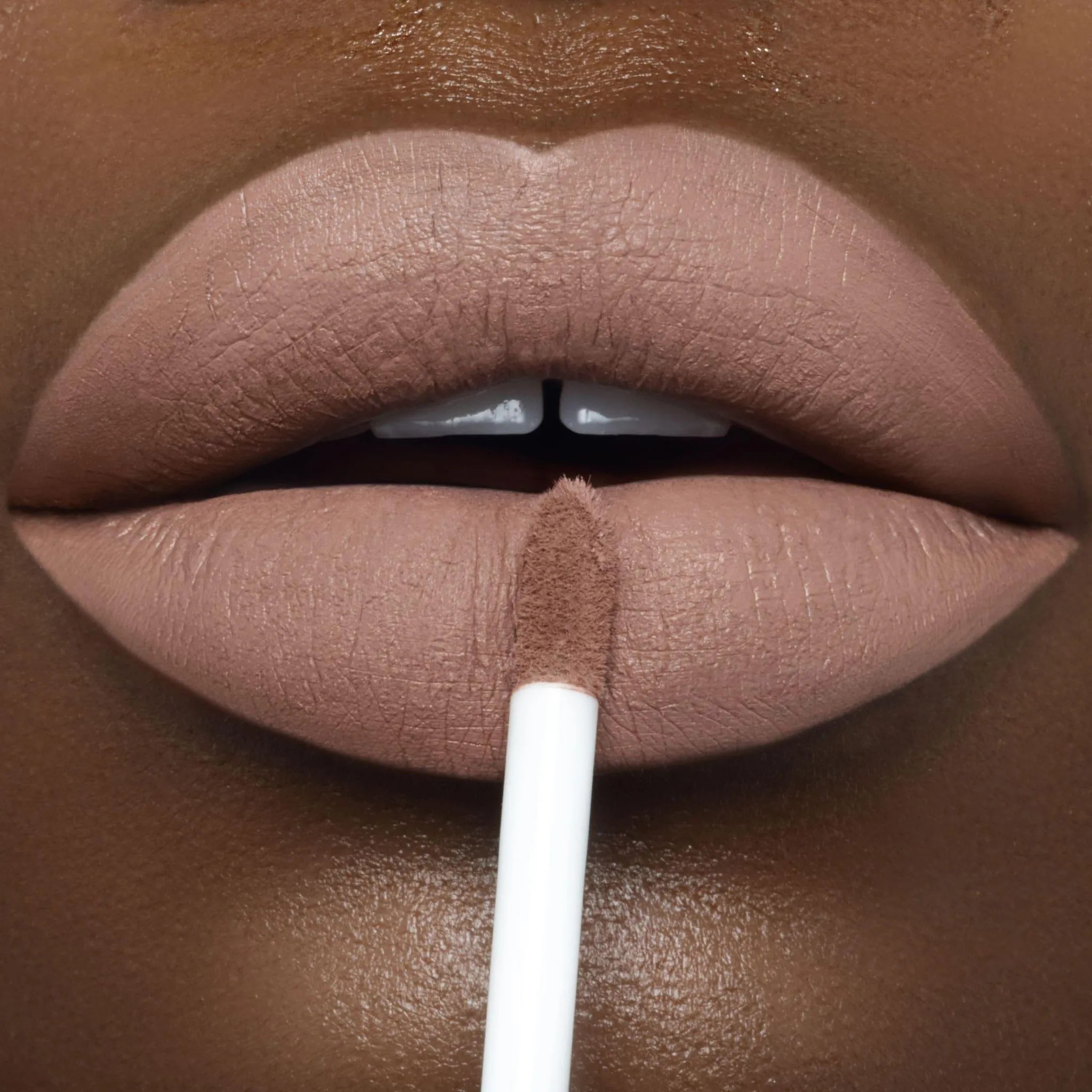 No Flash | A Light Hazelnut Brown Liquid Lipstick