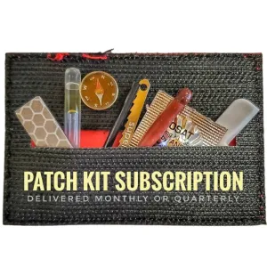 Patch Kit of the Month- Subscription Plan, survival/tactical morale patch & micro kit monthly or quarterly.