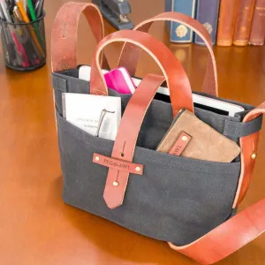 Peg and Awl Tote Bag - Mini Waxed Canvas Tote