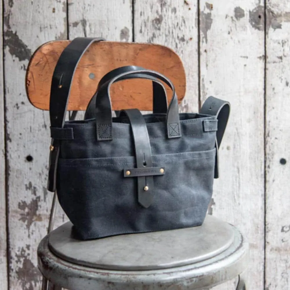 Peg and Awl Tote Bag - Mini Waxed Canvas Tote