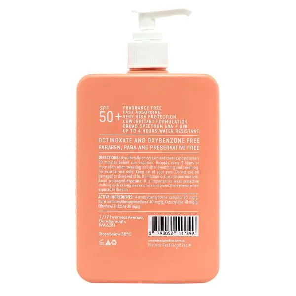 Sensitive Sunscreen SPF 50  400ml