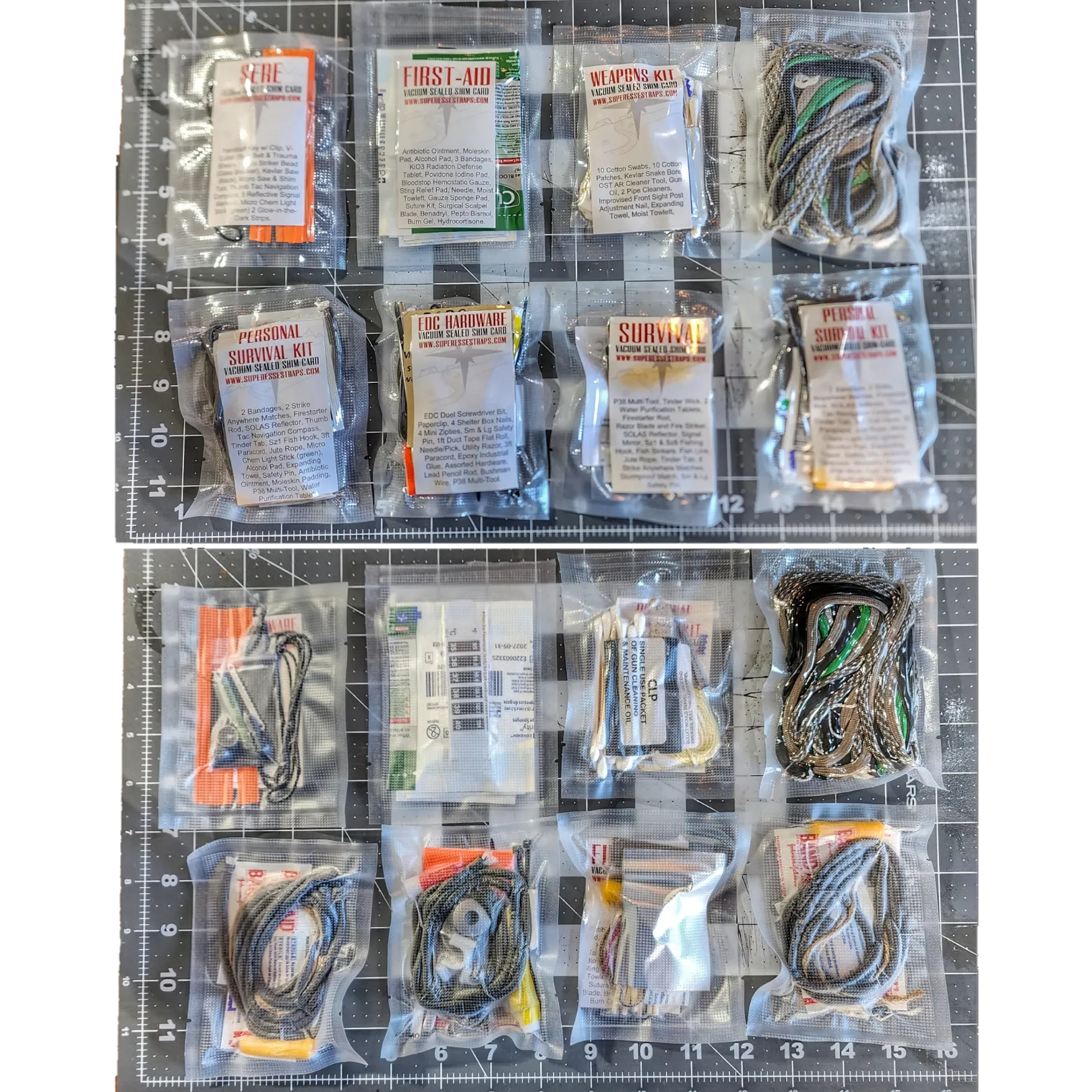 Shim Card of the Month - Wallet Size Vacuum Sealed Survival Packets