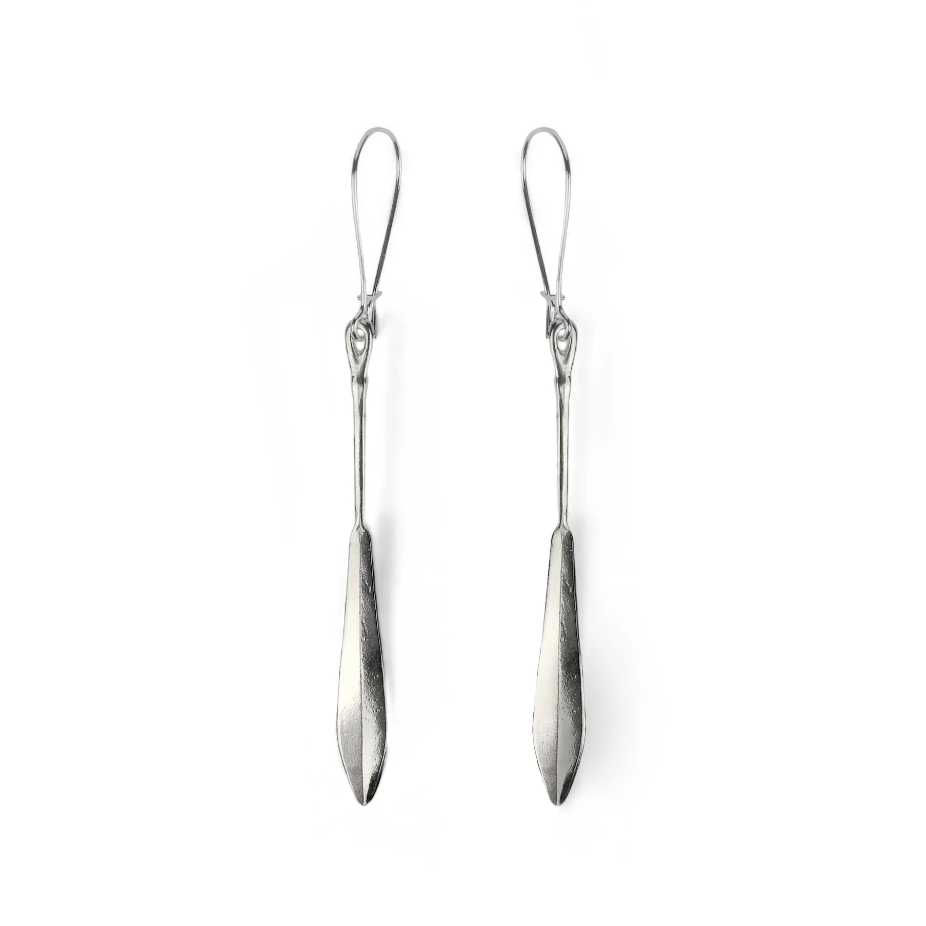 Silver Paddle Earrings