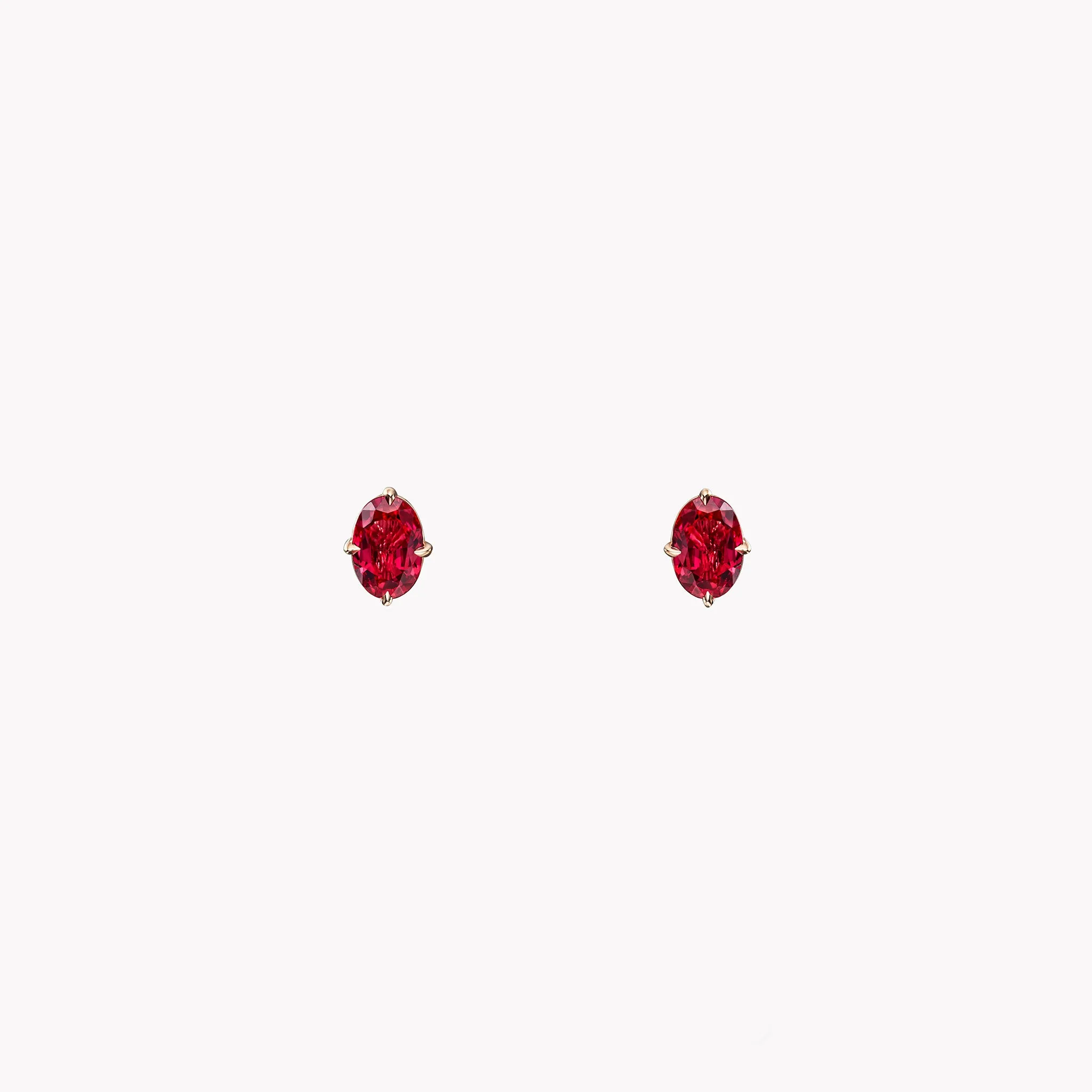 Sloane Oval Ruby Studs