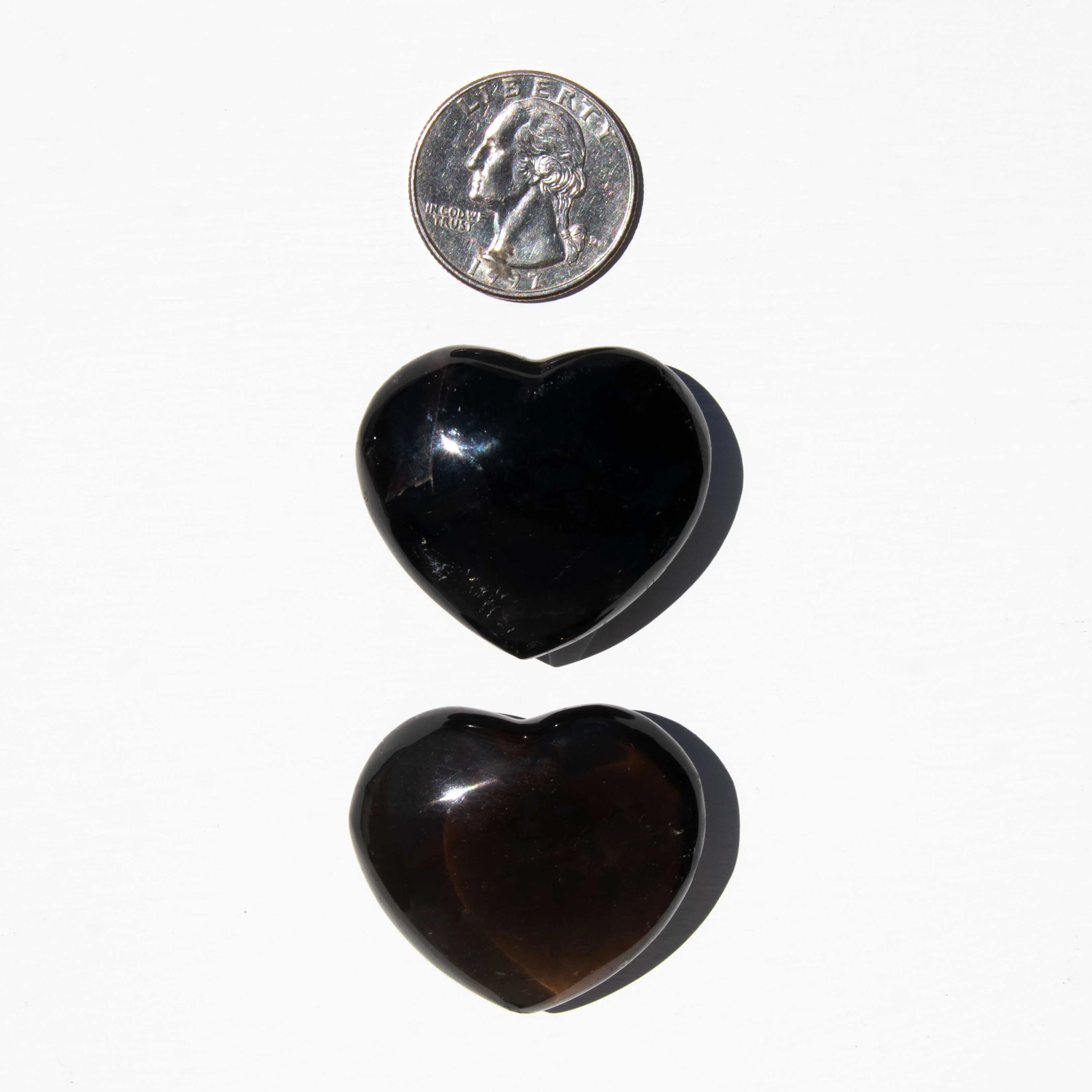 Smoky Quartz - Hearts, Dark