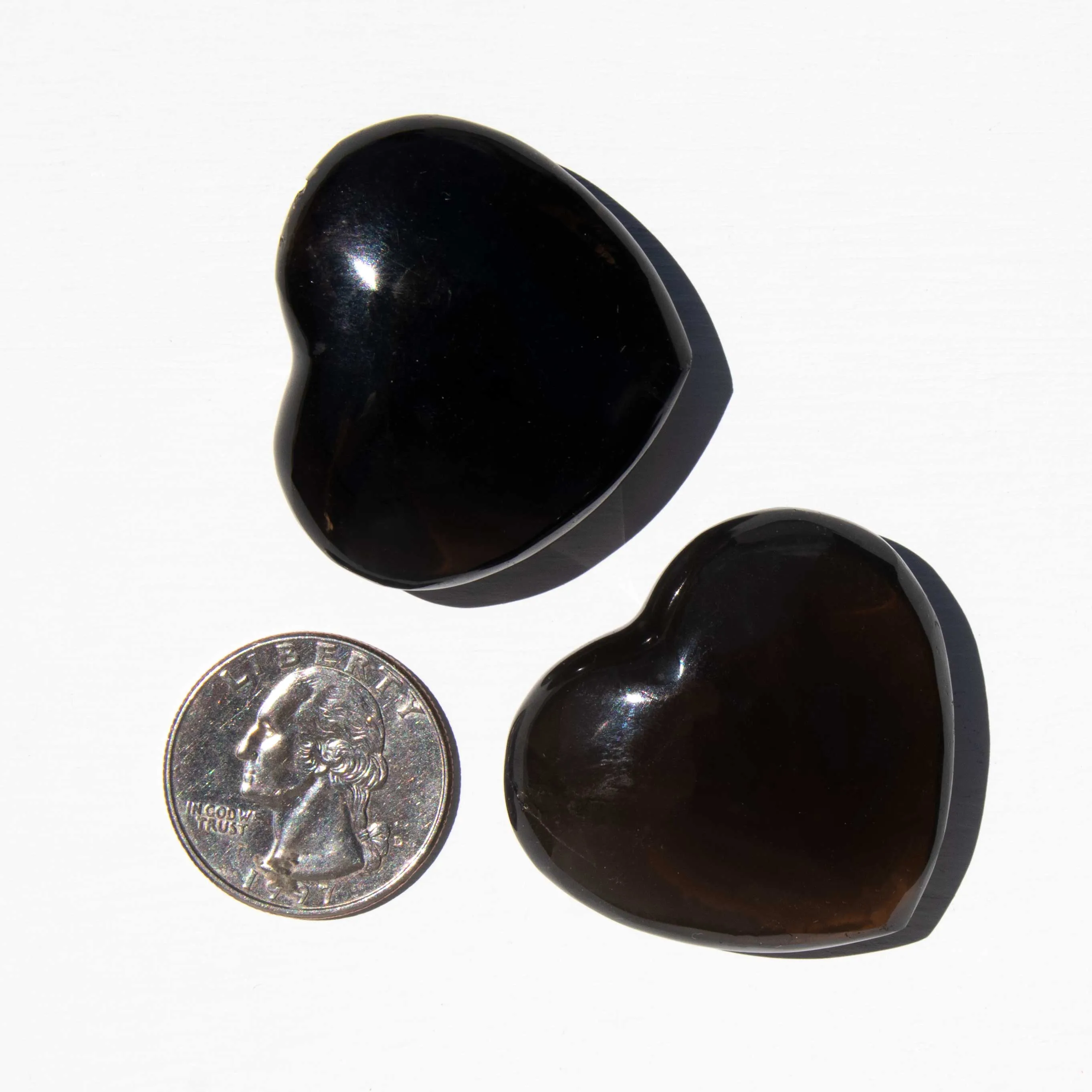 Smoky Quartz - Hearts, Dark