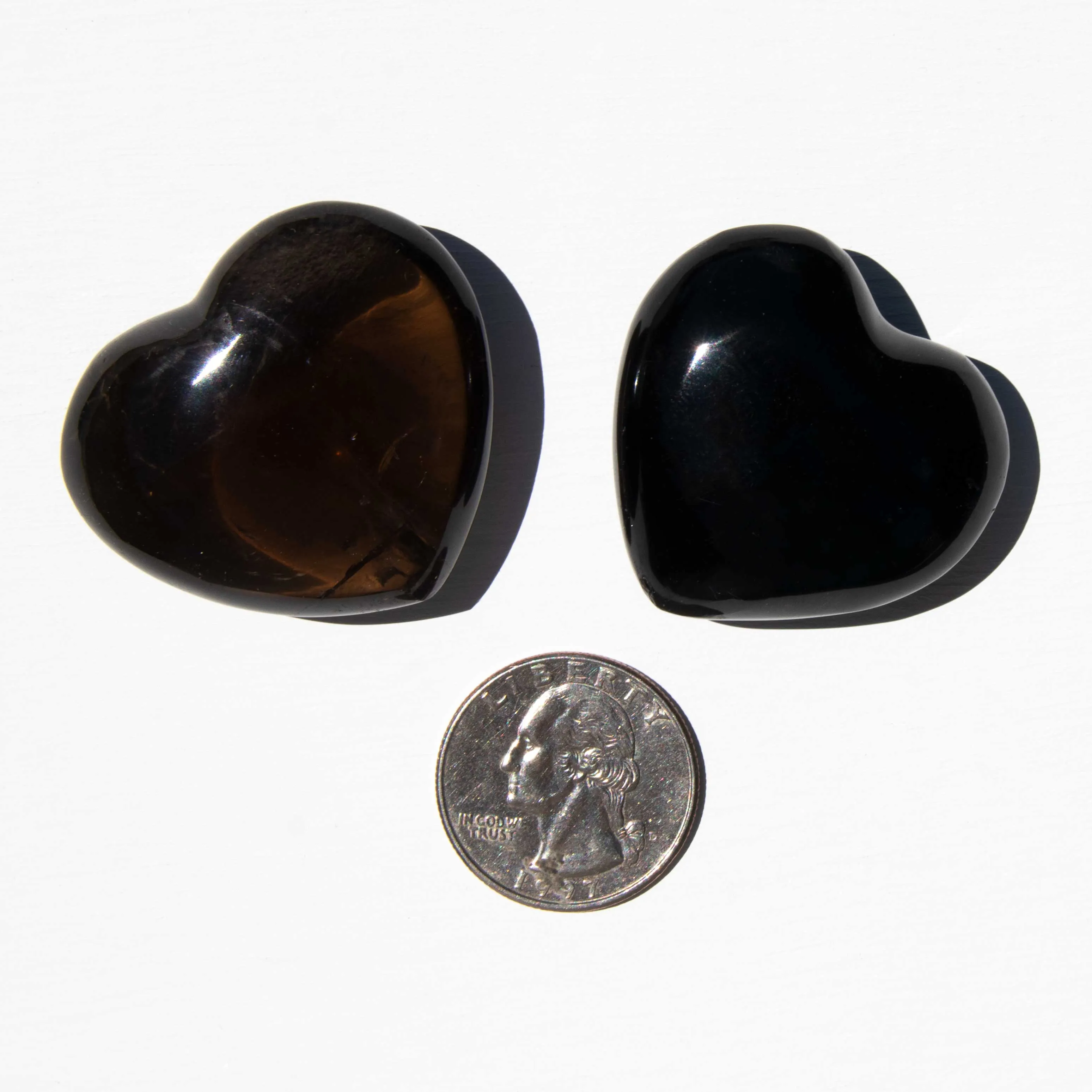 Smoky Quartz - Hearts, Dark