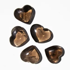 Smoky Quartz - Hearts, Medium Color