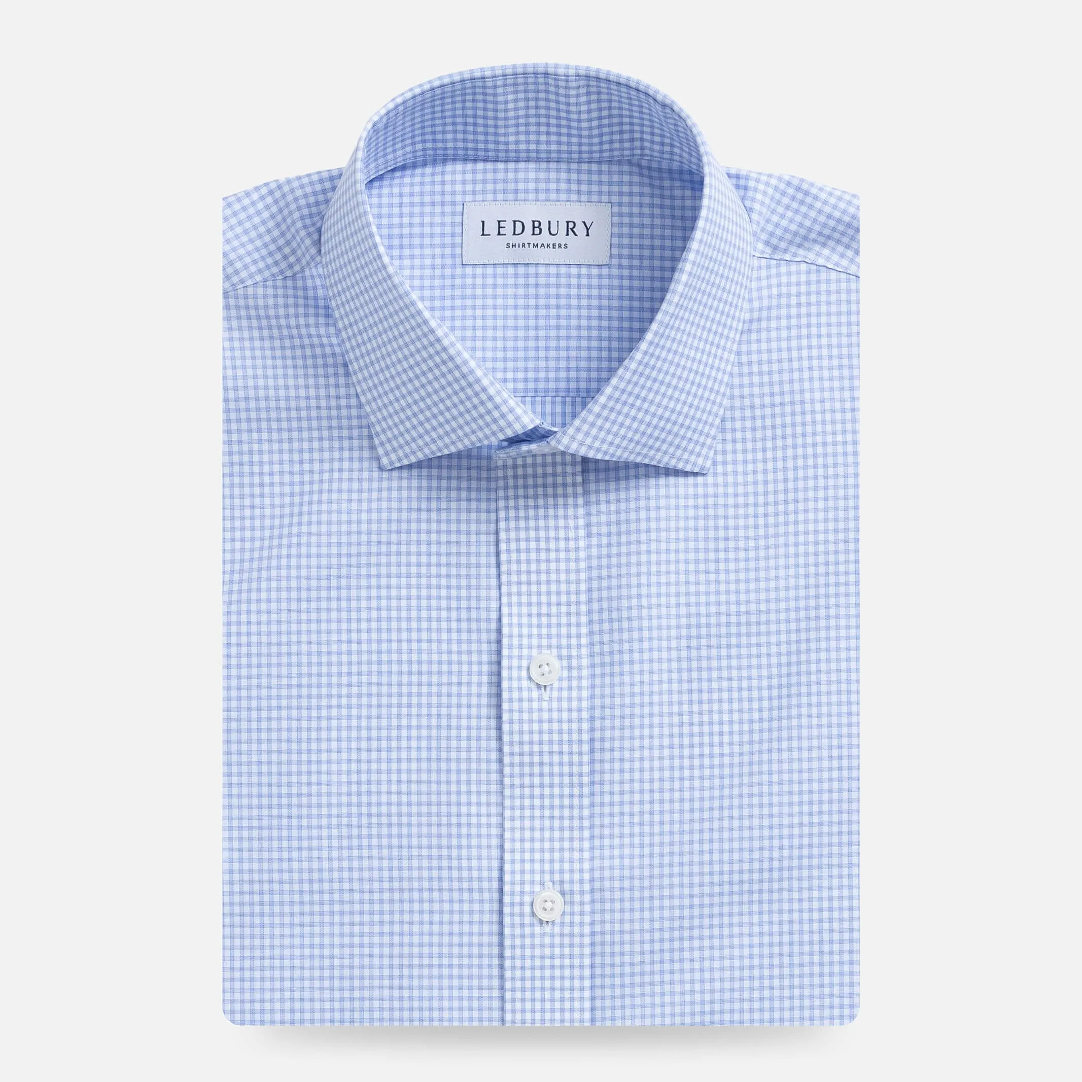 The Blue Kent Gingham Custom Shirt