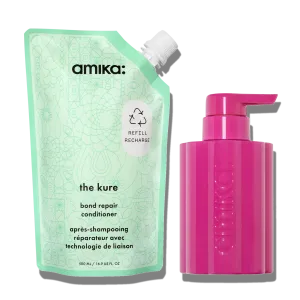 the kure strength repair conditioner | forever friend bottle   pouch duo