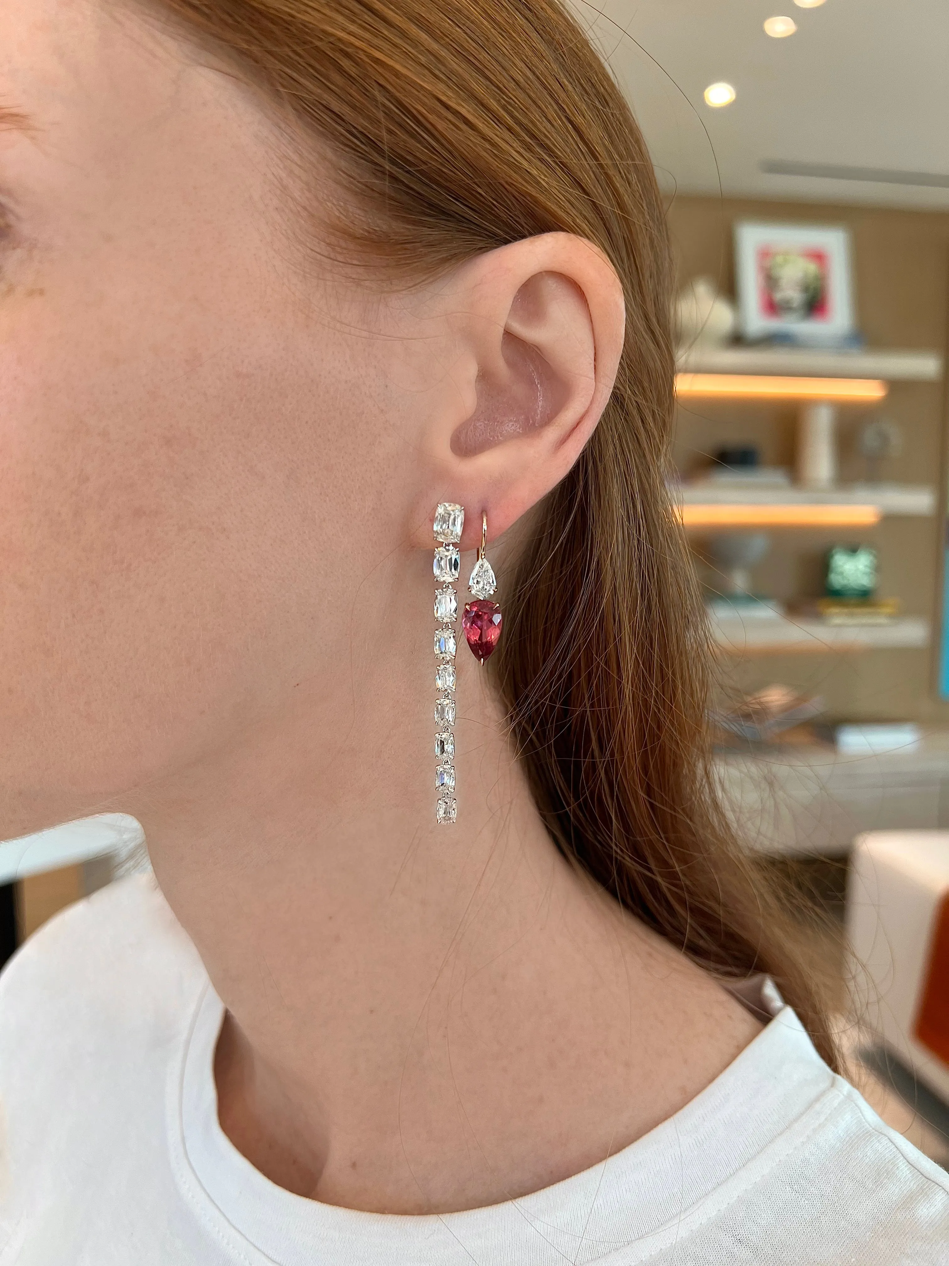 The Maeve Diamond & Tourmaline Earrings