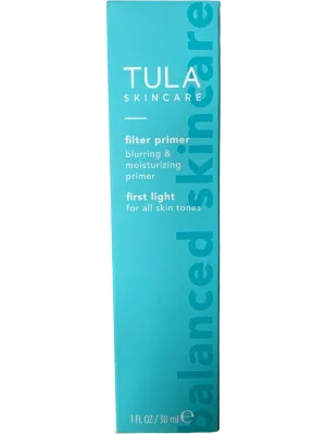 TULA Skincare First Light Filter Primer Luminizing Moisturizing 1 oz