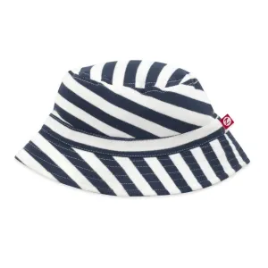 Zutano Baby Bucket Sun Hat Navy and White Stripe - Retired